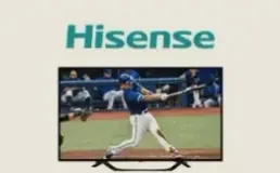 Hisense Android TV showing live sports
